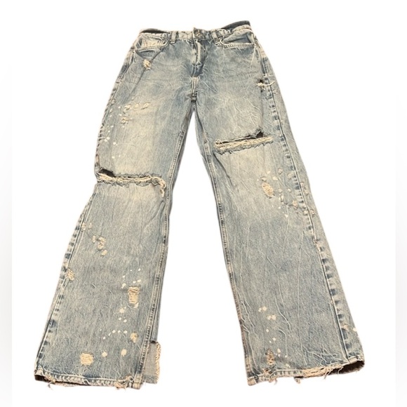We The Free Free People With The Band Jeans Size 26 - Picture 2 of 16